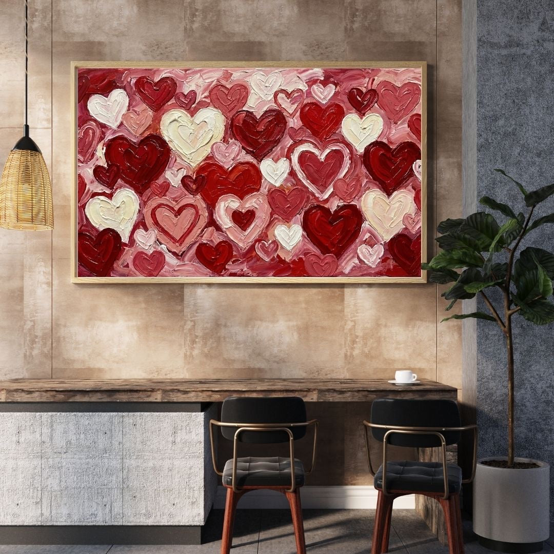 Field of Hearts - 4K Frame TV Art Digital Download