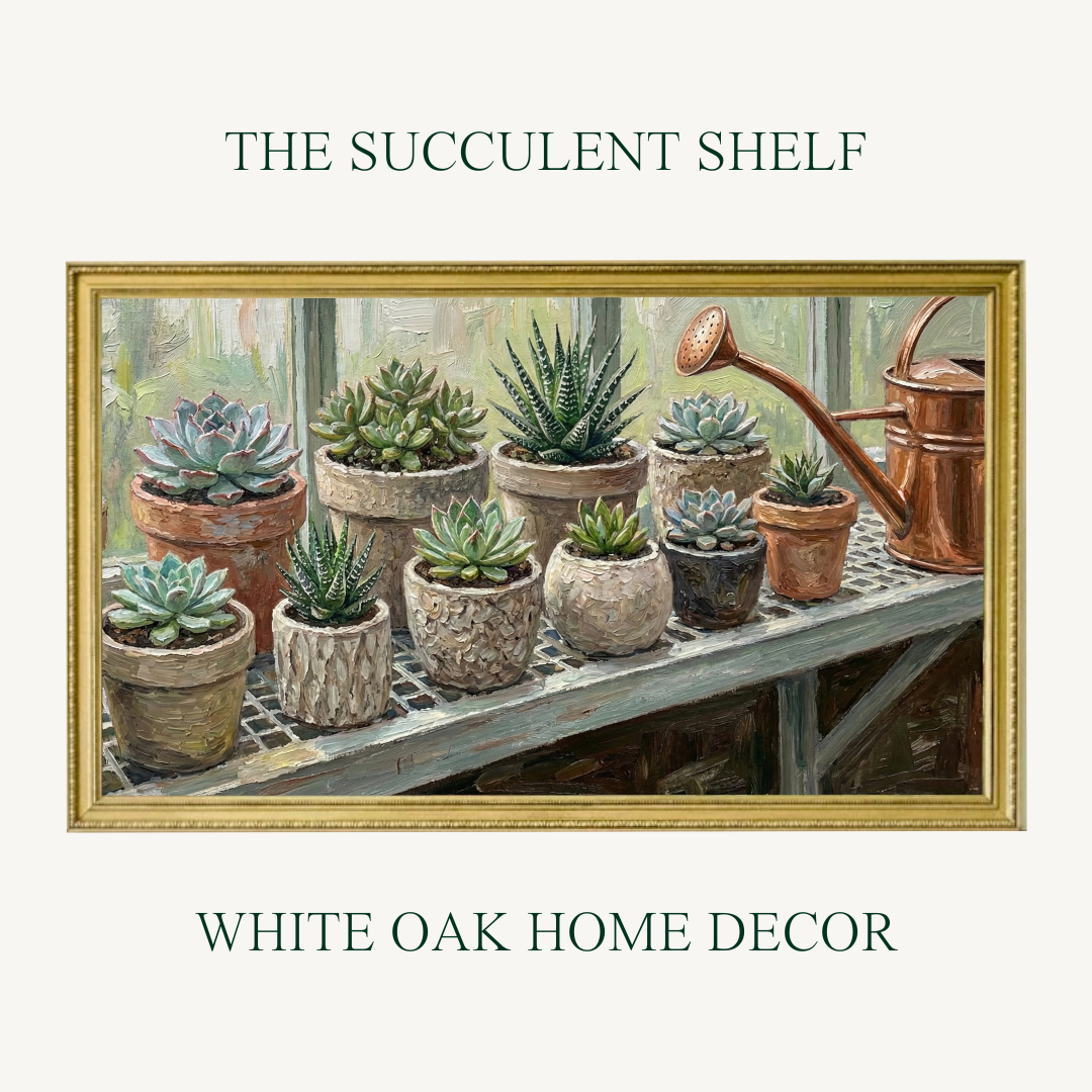 The Botanical Greenhouse Oil Painting Collection | 4K Digital Downloads for Frame TV