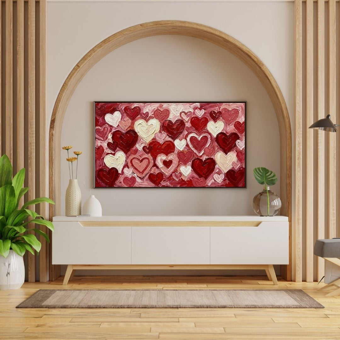 Field of Hearts - 4K Frame TV Art Digital Download