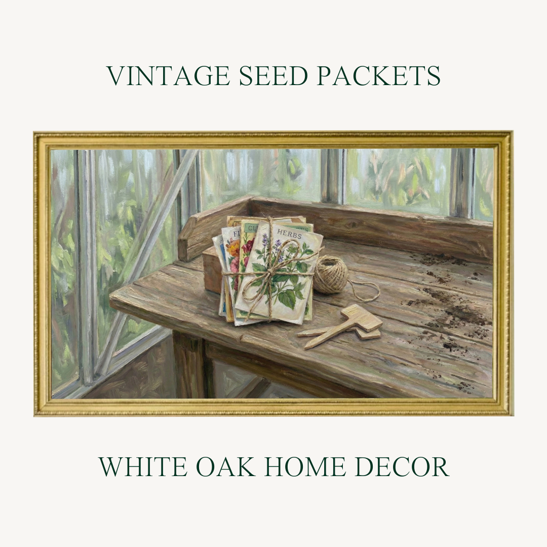 The Botanical Greenhouse Oil Painting Collection | 4K Digital Downloads for Frame TV