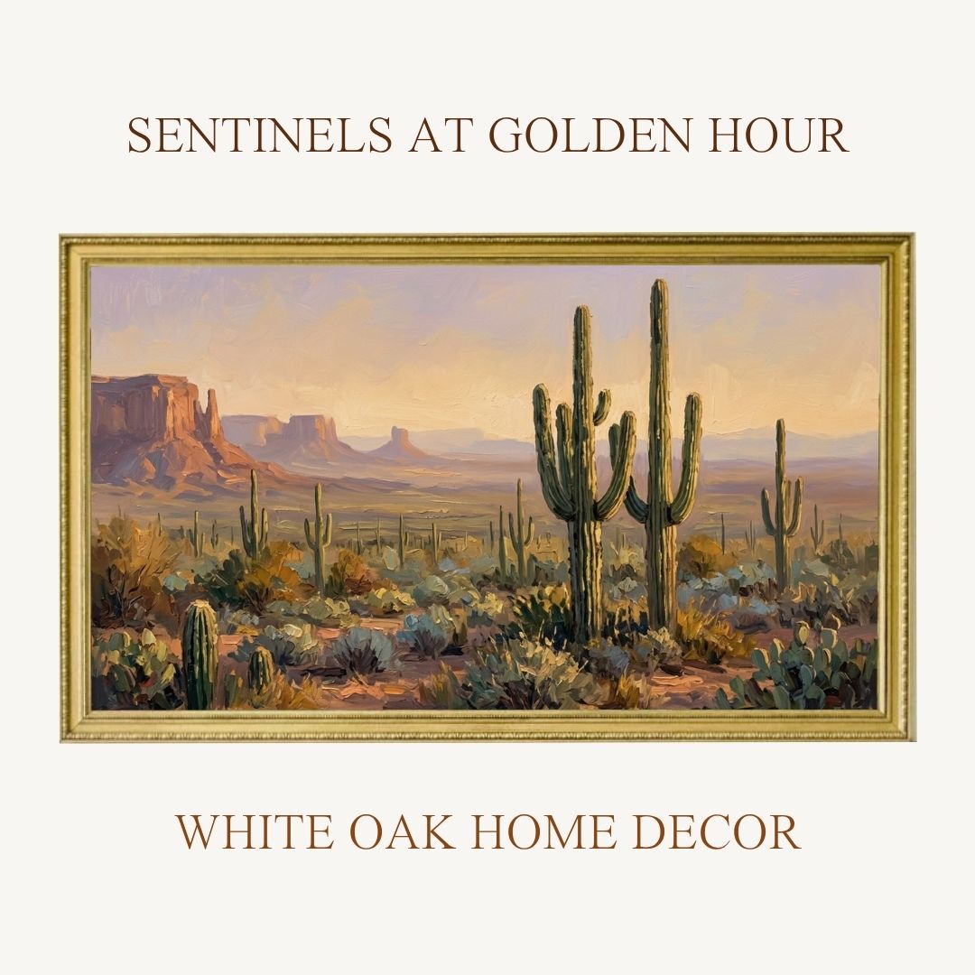 Desert Modernism Frame TV Art Bundle | 12 Oil Painting Digital Downloads | Samsung Frame TV Art 4K | Southwestern Wall Art