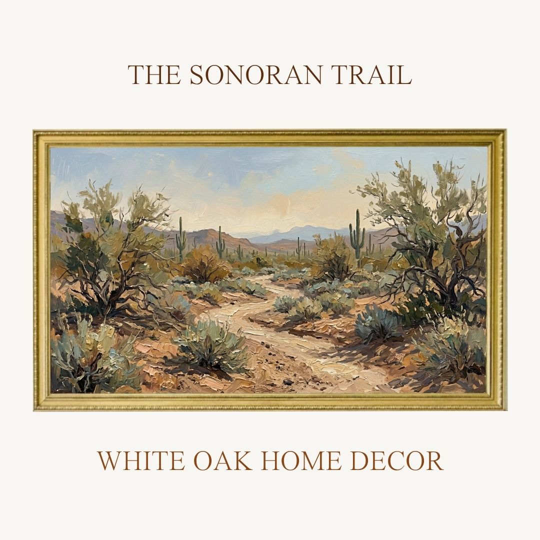 Desert Modernism Frame TV Art Bundle | 12 Oil Painting Digital Downloads | Samsung Frame TV Art 4K | Southwestern Wall Art